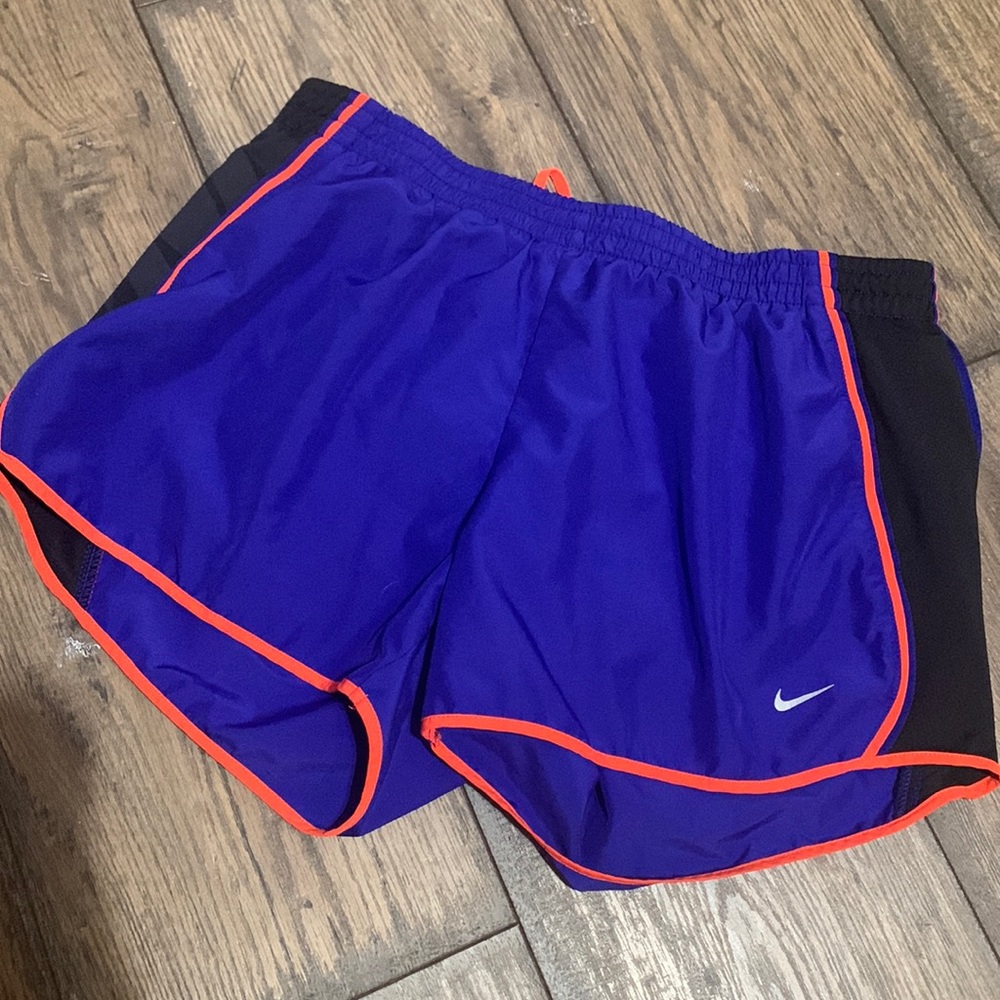 Blue, red and black Nike Drifit shorts